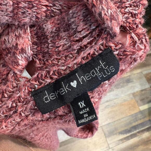 Pink lace up cardigan Y2K | Sweater | Comfy Fall Feminine - Picture 6 of 6